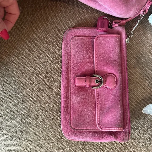 Vintage coach bag, beautiful suede - Picture 9 of 10